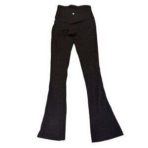 Lululemon Yoga Pants Flare Womens  Black Stretch Waistband
